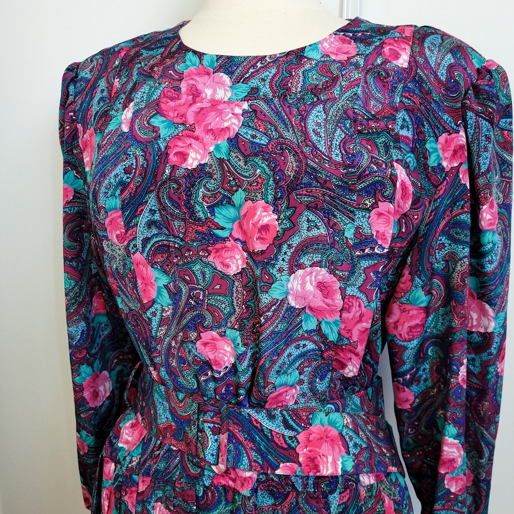 Vintage Paisley Dress